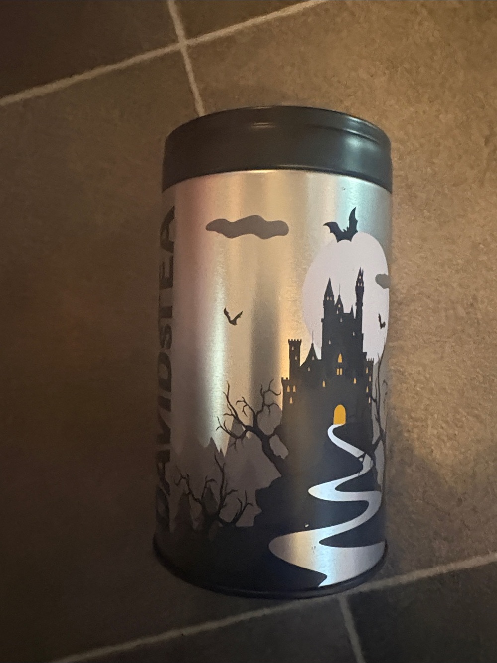 David’s Halloween tea tin